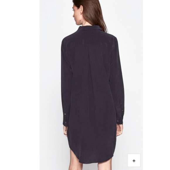 Equipment Dresses Equipment Silk Dress In Navy Blue Poshmark